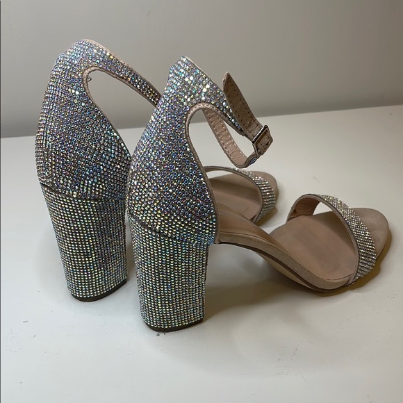 Madden Girl Shoes - Madden Girl Silver Sparkle Heels